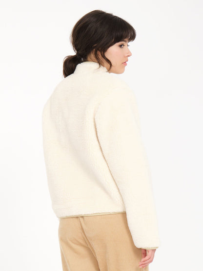 Wuzer Fuzzar Sherpa Sweatshirt - CLOUD