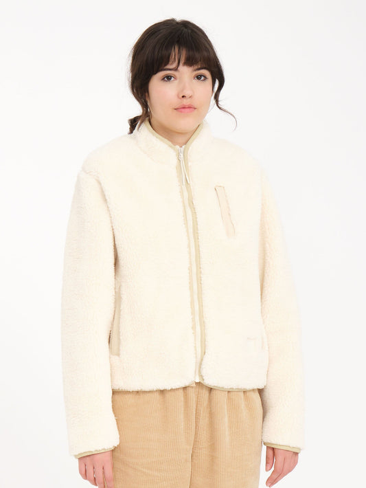 Wuzer Fuzzar Sherpa Sweatshirt - CLOUD