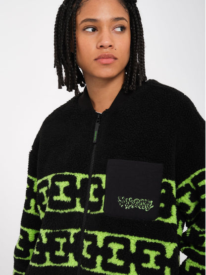 Sweat sherpa zippé Zephyr - BLACK