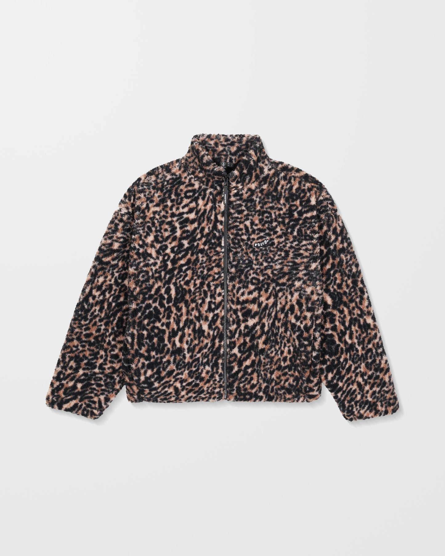 Wylding Out Zip-Up Fleece Sweatshirt - Animal Print