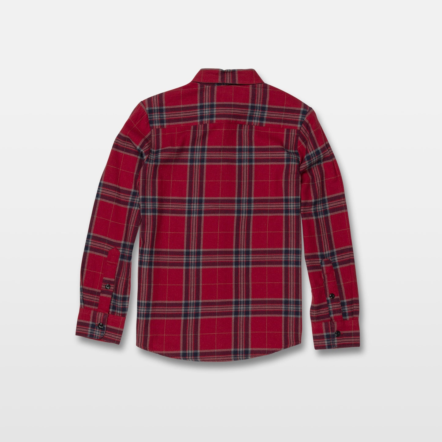 Caden Plaid Shirt - Engine Red (Kinder)