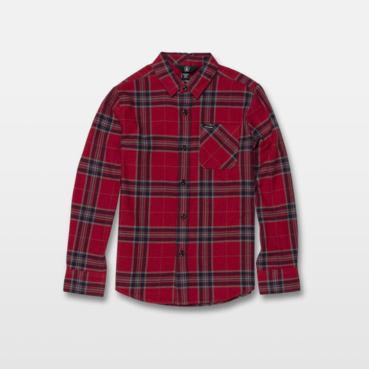 Chemise Caden Plaid - Engine Red (Enfant)