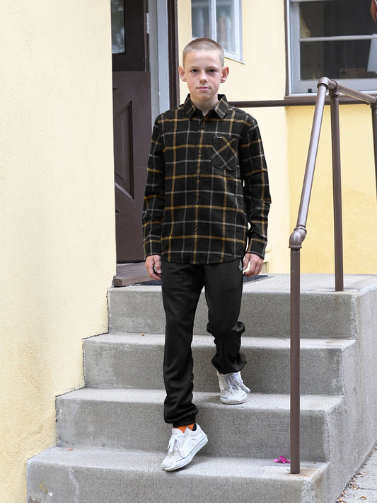 Chemise Caden Plaid - BLACK - (Enfant)