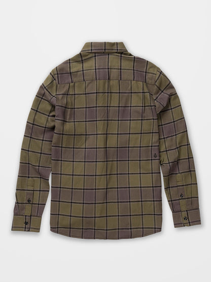 Caden Plaid Shirt - MILITARY - (Children)