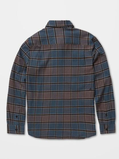 Caden Plaid Shirt - MARINA BLUE - (Kinder)