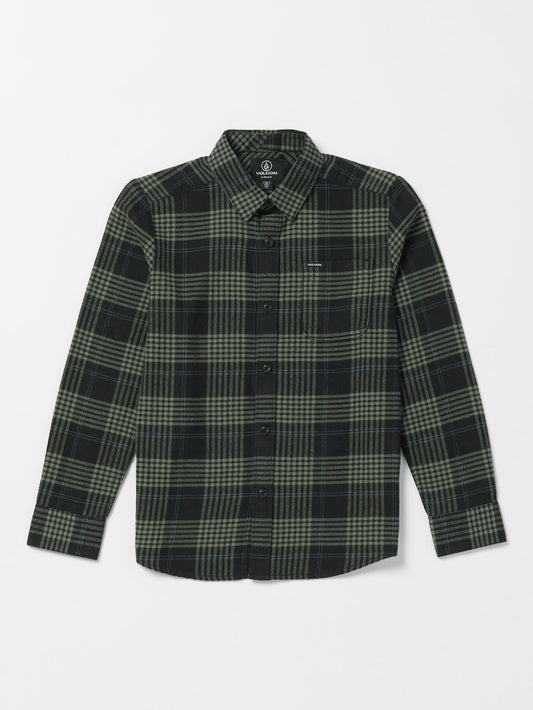 Caden Plaid Shirt – SCHWARZ – (KINDER)