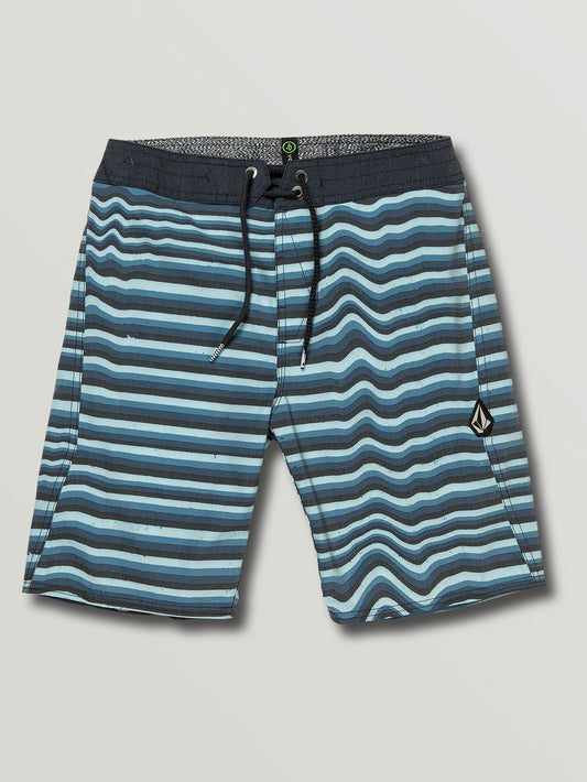 Boardshort Aura Stripe (Enfant) - Vintage Blue