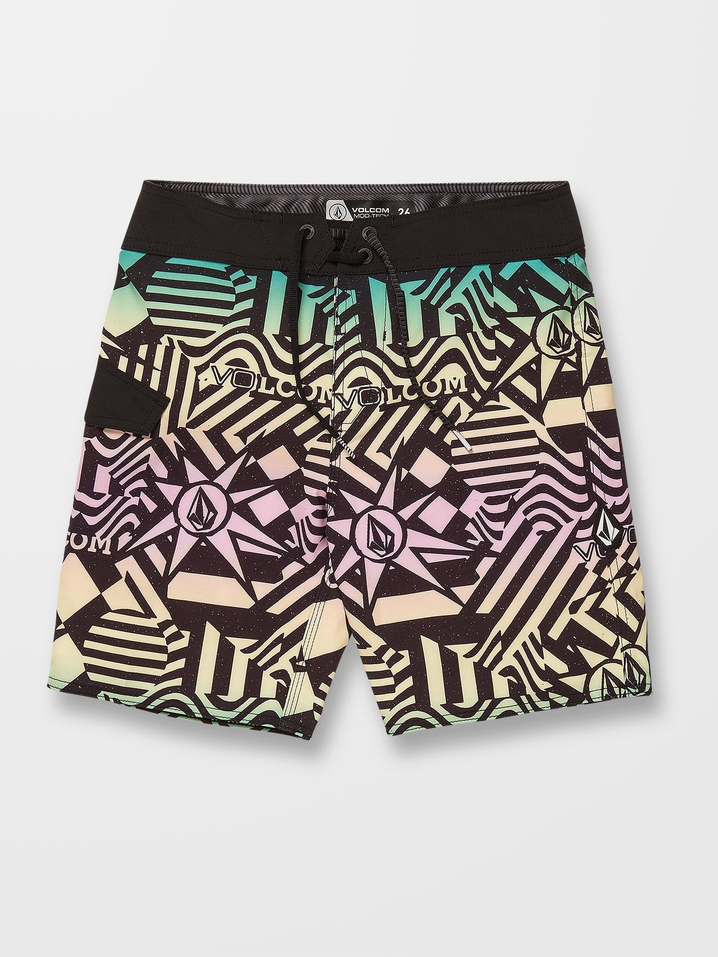 Mod Ringer 16" Boardshort - BLACK - (CHILDREN)