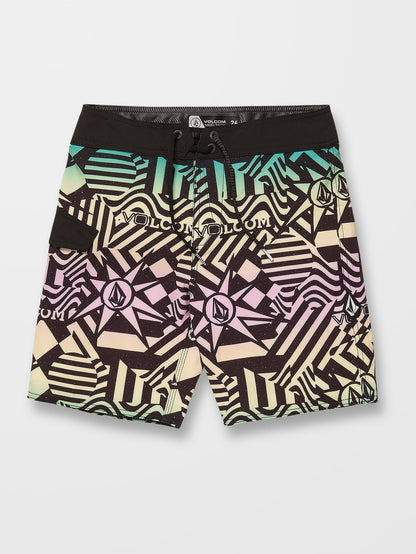 Mod Ringer 16" Boardshort - BLACK - (CHILDREN)