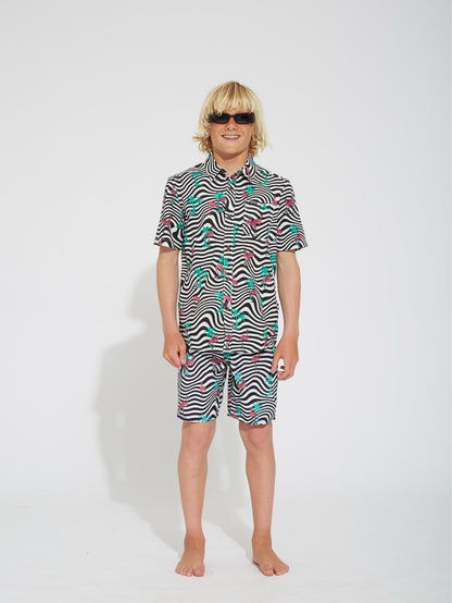 Boardshort Flamingbros Mod 16" - WHITE - (ENFANT)