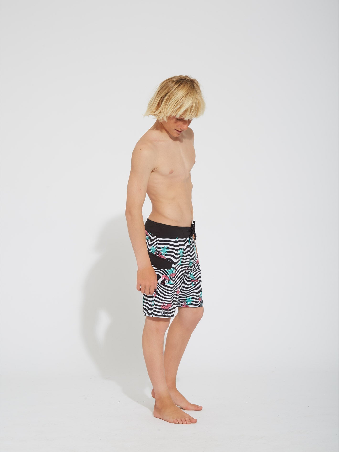 Boardshort Flamingbros Mod 16" - WHITE - (ENFANT)