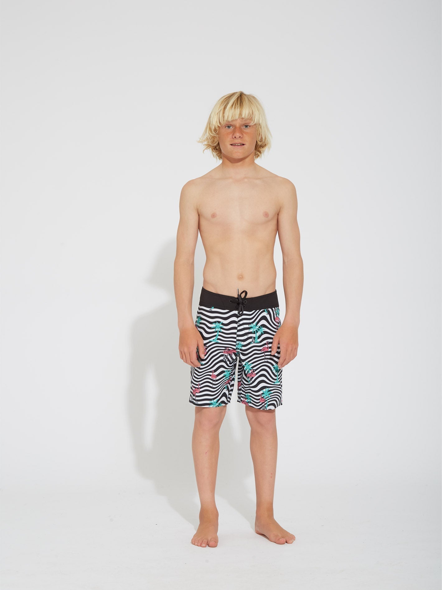 Boardshort Flamingbros Mod 16" - WHITE - (ENFANT)