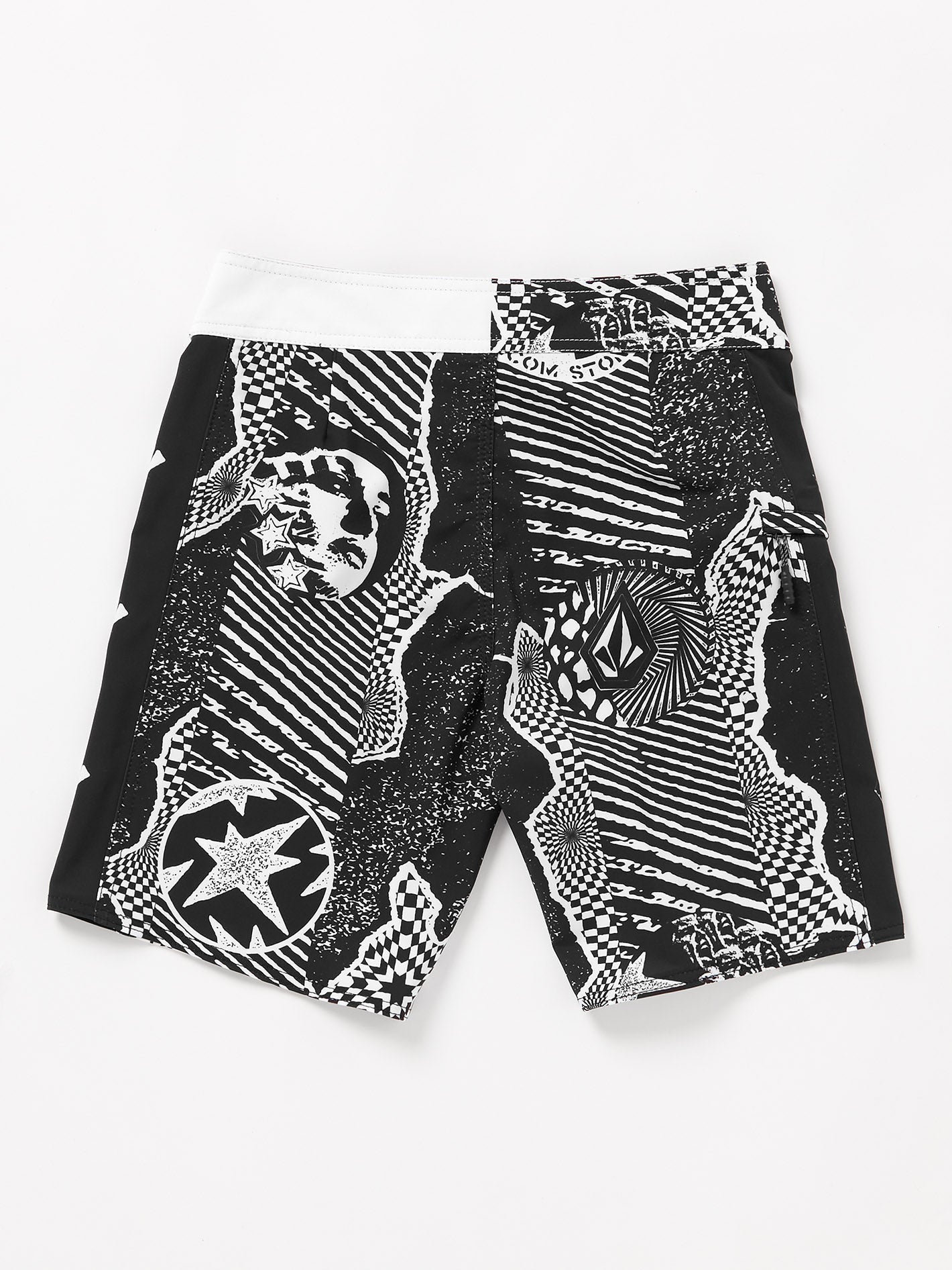 Boardshort Lido Iconic Mod - BLACK WHITE - (ENFANT)