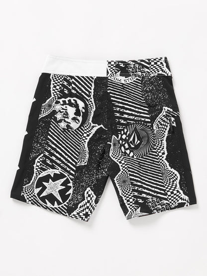 Boardshort Lido Iconic Mod - BLACK WHITE - (ENFANT)