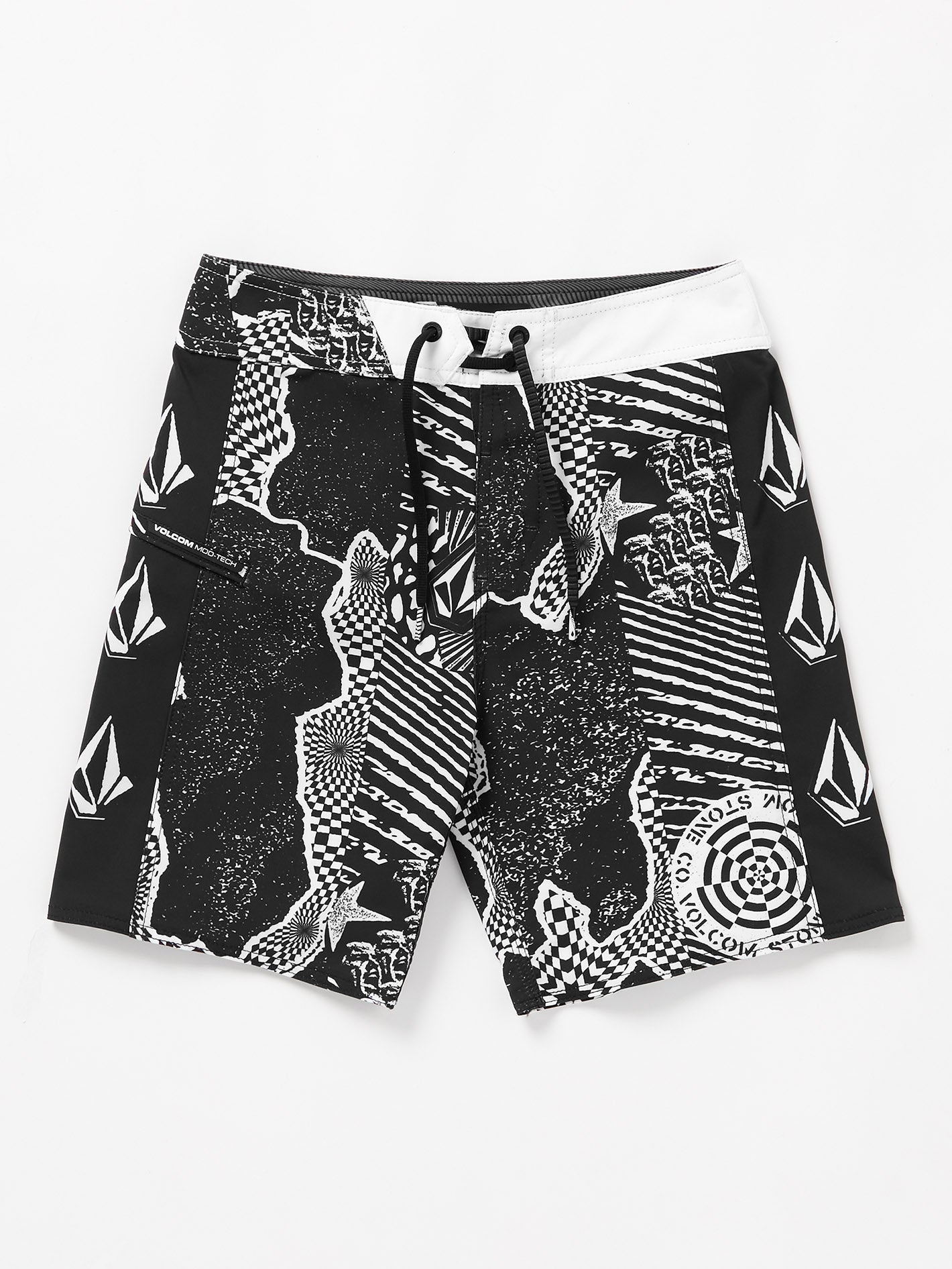 Boardshort Lido Iconic Mod - BLACK WHITE - (ENFANT)