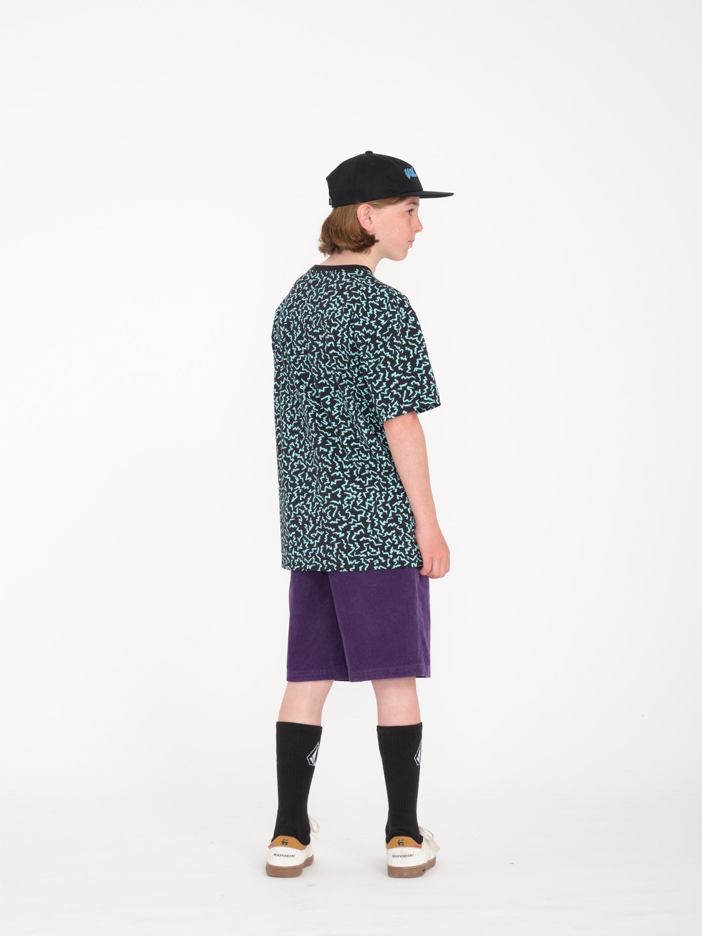 Outer Spaced Shorts - DEEP PURPLE - (CHILDREN)