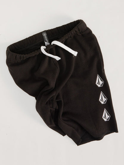 Iconic Stone Fleece Shorts – SCHWARZ – (Kinder)