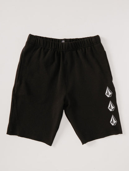 Iconic Stone Fleece Shorts – SCHWARZ – (Kinder)