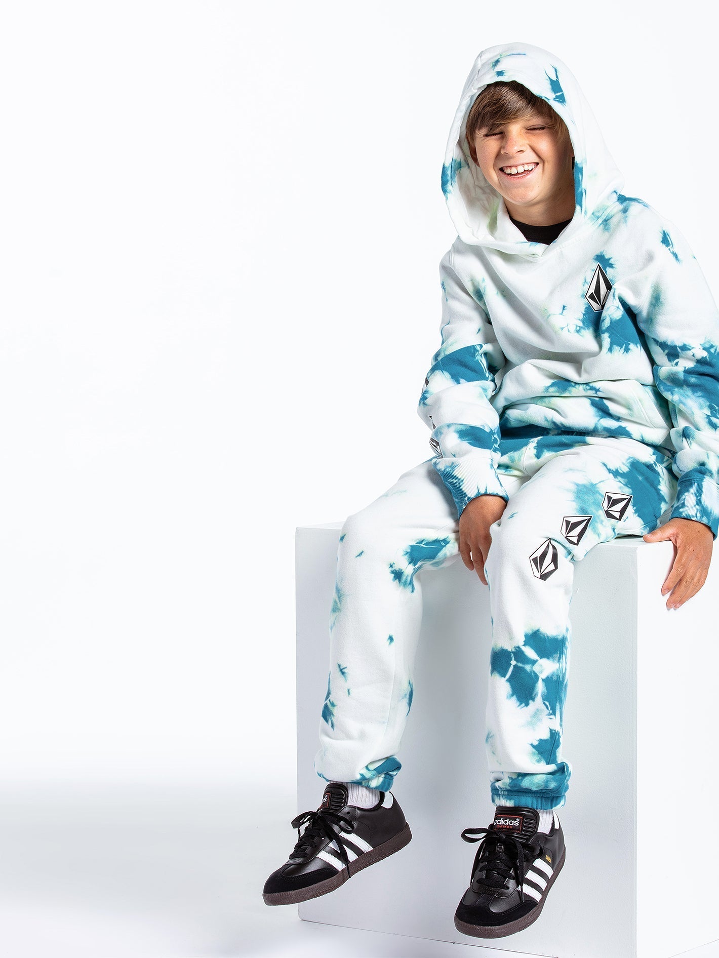 Pantalon de jogging Iconic Stone Fleece - LIME TIE DYE - (Enfant)