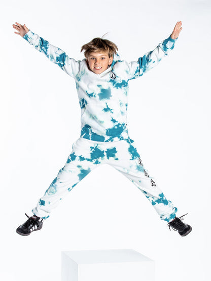 Pantalon de jogging Iconic Stone Fleece - LIME TIE DYE - (Enfant)