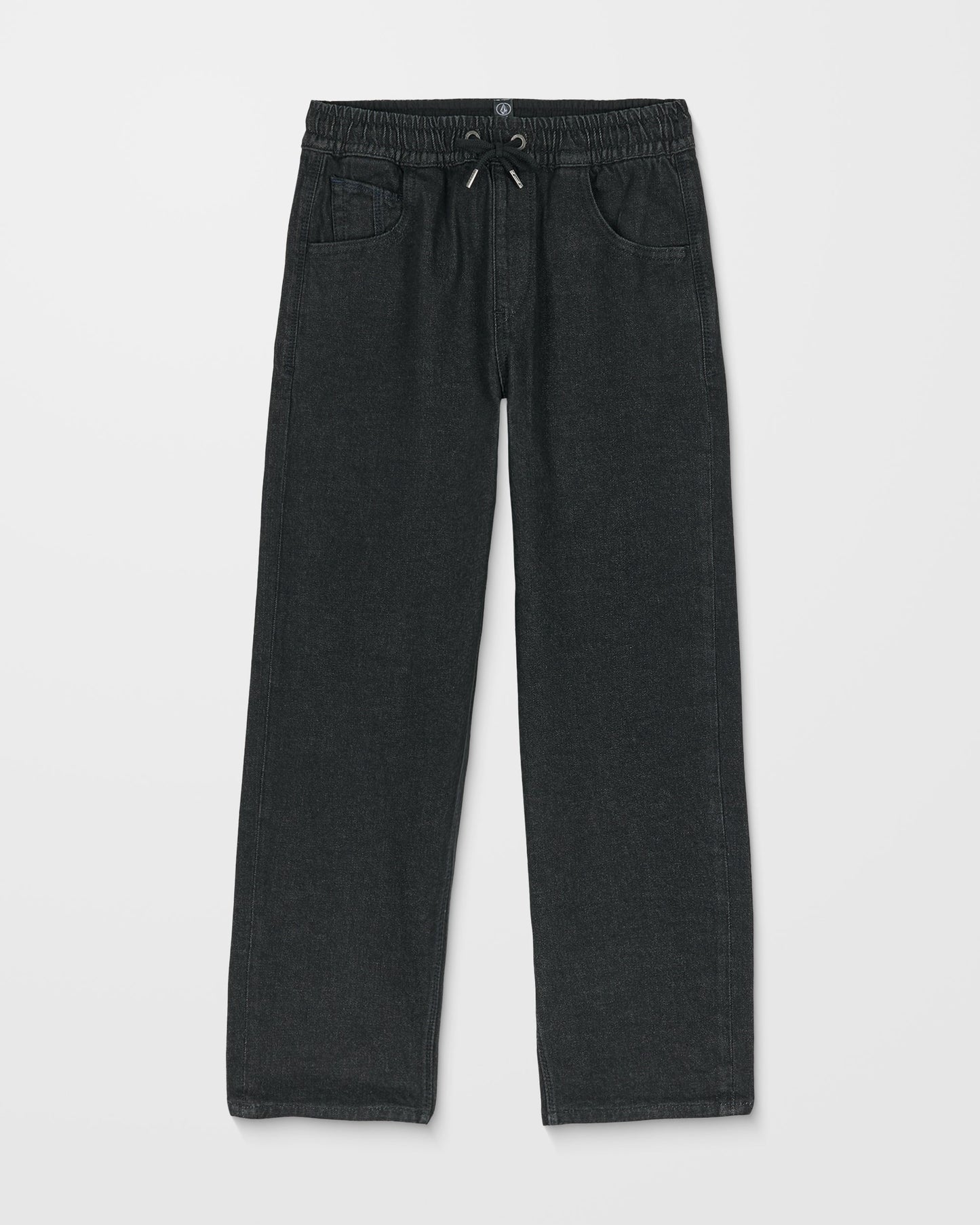 Freazy Loose Elastic Waist Pants - Black Wash - (KIDS)