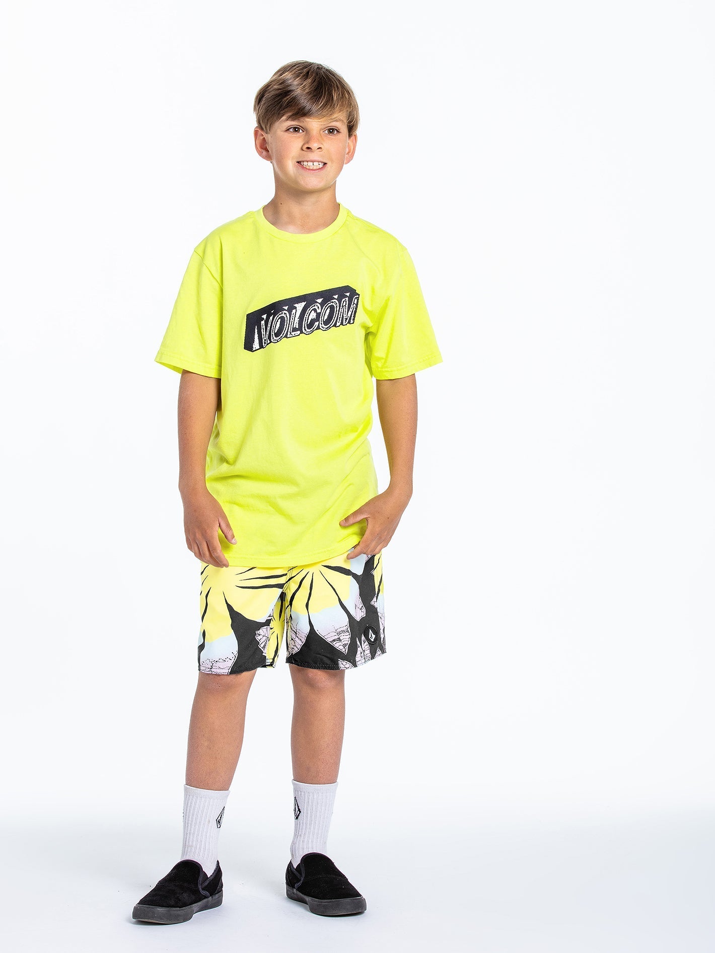 Poly Party Trunk Boardshorts - BLACK - (Children)