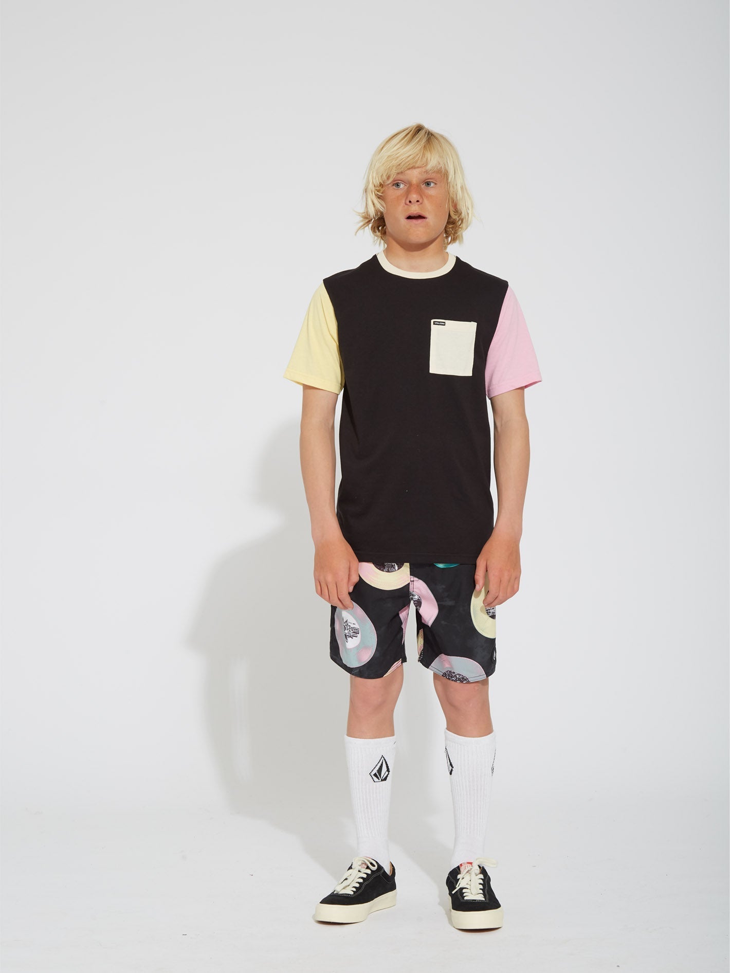 Boardshort Volcom Ent 12" - BLACK - (ENFANT)