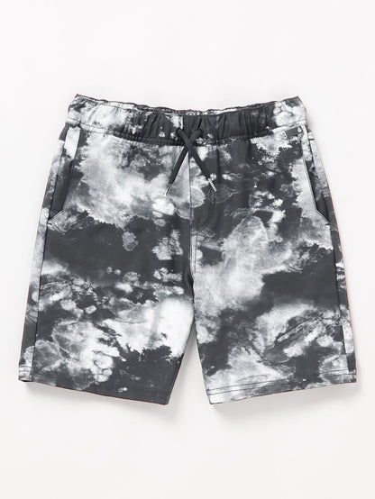 Asphalt Beach Hybrid Shorts – SCHWARZ WEISS – (KINDER)
