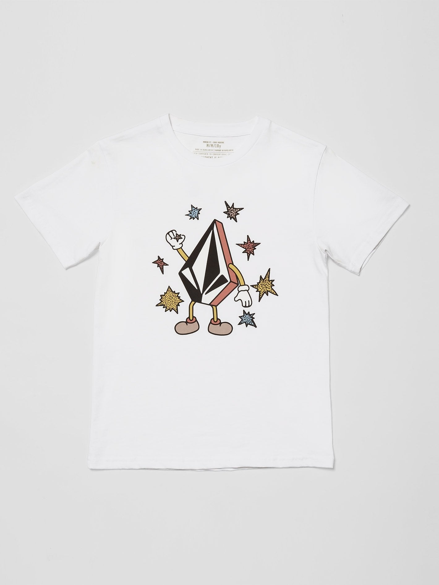 Fizz Stone T-Shirt – WEISS – (Kind)