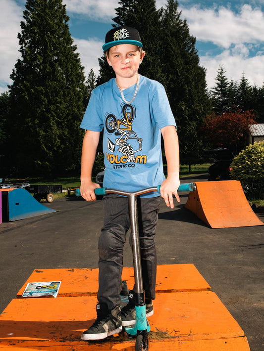T-shirt Bat Wheel - BLUE DRIFT - (Enfant)