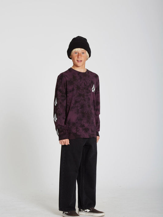 T-shirt Iconic Stone Dye - MULBERRY - (Enfant)