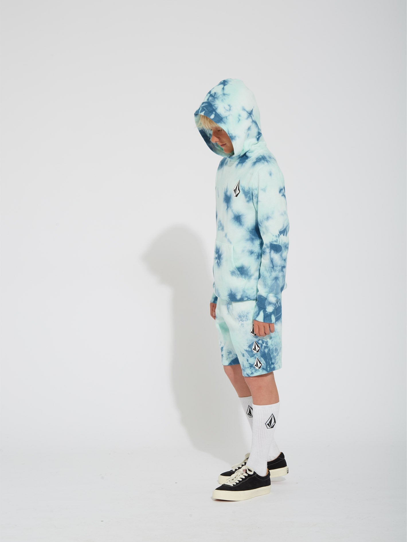 Iconic Stone Plus Hoodie – Temple Teal – (Kinder)