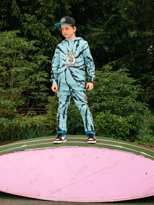 Sweat à capuche Caiden - PALE AQUA - (Enfant)