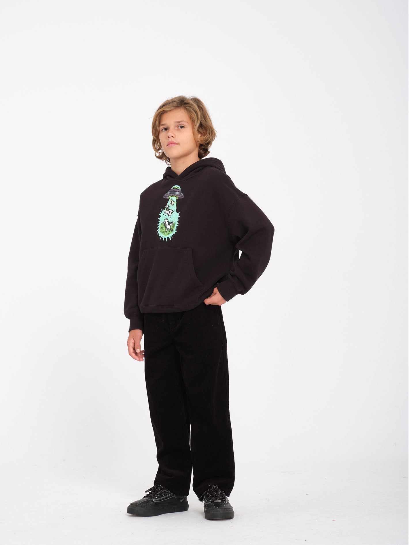 Sweat à capuche Udder Space - BLACK - (ENFANT)