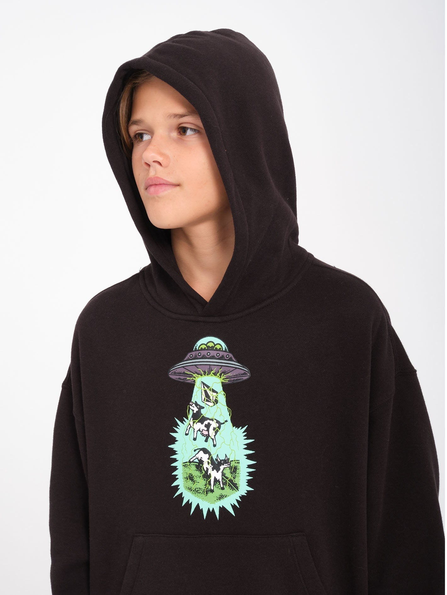 Sweat à capuche Udder Space - BLACK - (ENFANT)