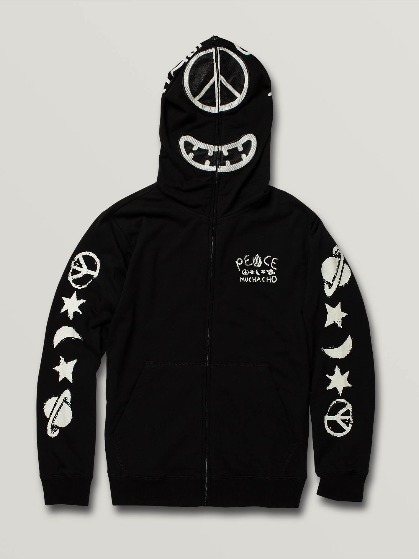 Space Alien Full Zip Hoodie – SCHWARZ (Kinder)