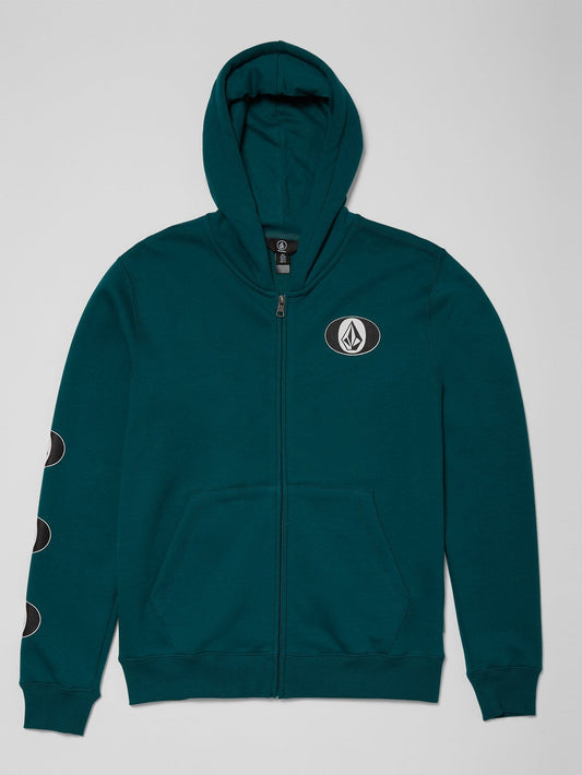 Stone Stack Sweatshirt mit Reißverschluss – FICHTENGRÜN – (Kinder)