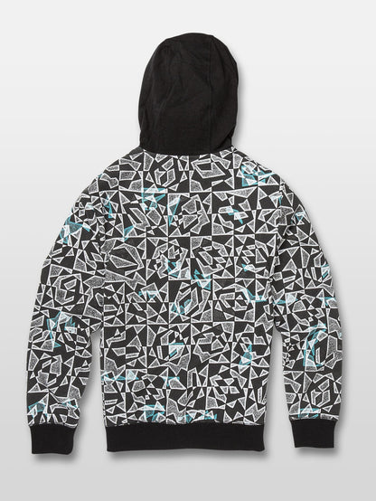 Cool Stone Full Zip Hoodie - Black/White (Children)