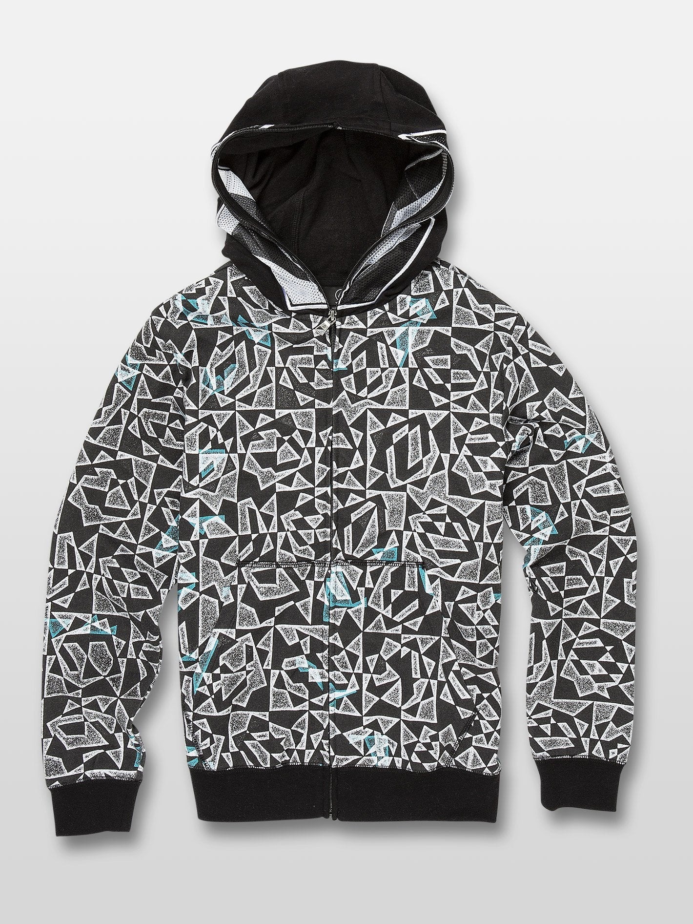 Cool Stone Full Zip Hoodie - Black/White (Children)