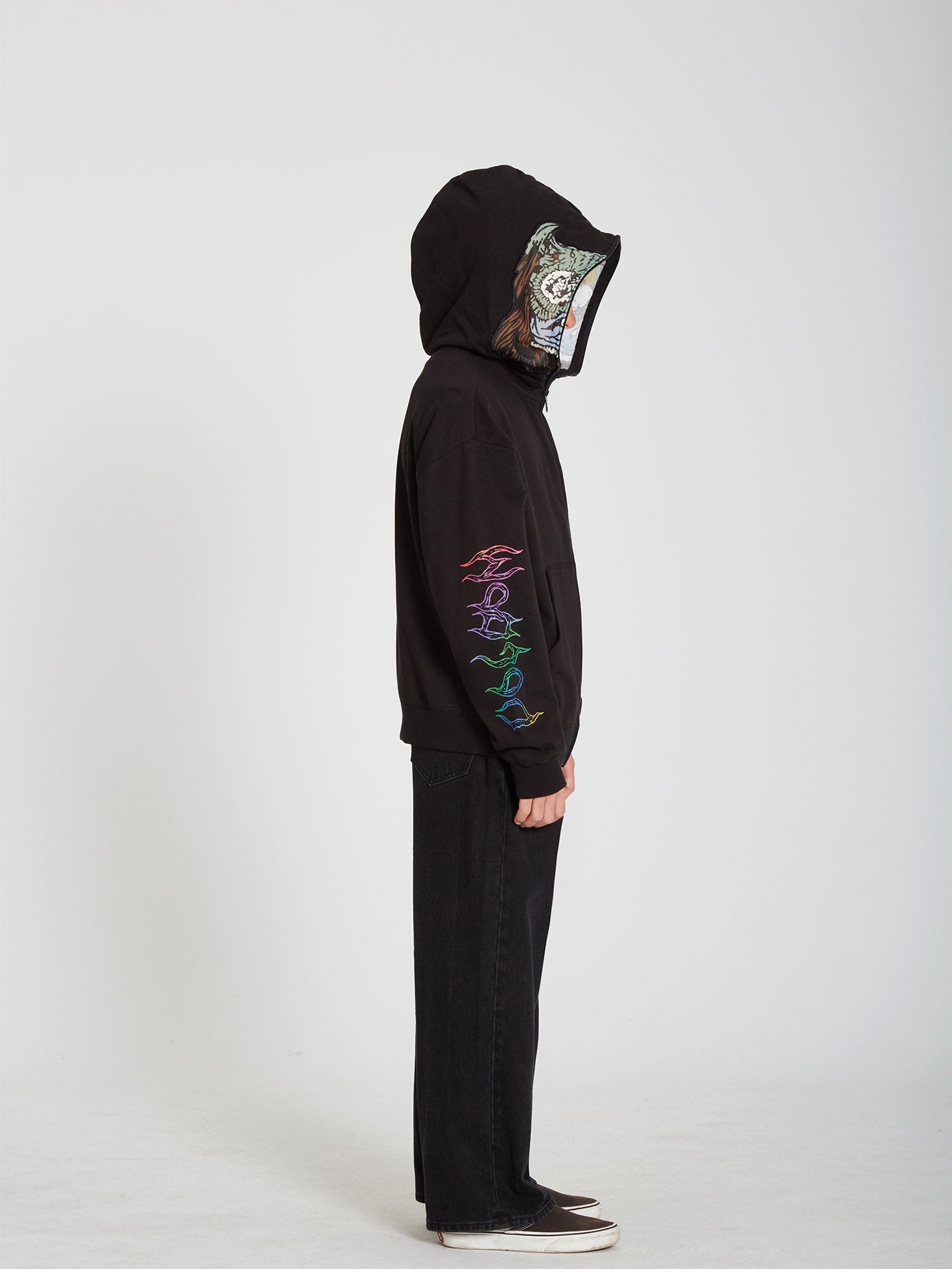 Sweat zippé Chrissie Abbott X French - BLACK - (Enfant)