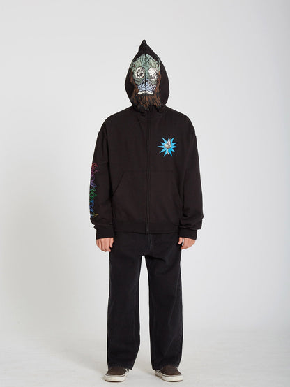 Sweat zippé Chrissie Abbott X French - BLACK - (Enfant)