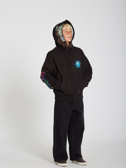 Sweat zippé Chrissie Abbott X French - BLACK - (Enfant)