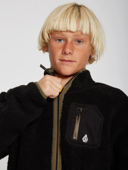 Sweat zippé Muzzer Fuzzar - BLACK - (Enfant)