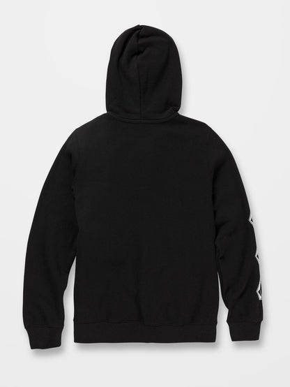 Sweat à capuche zippé Iconic Stone - BLACK - (Enfant)