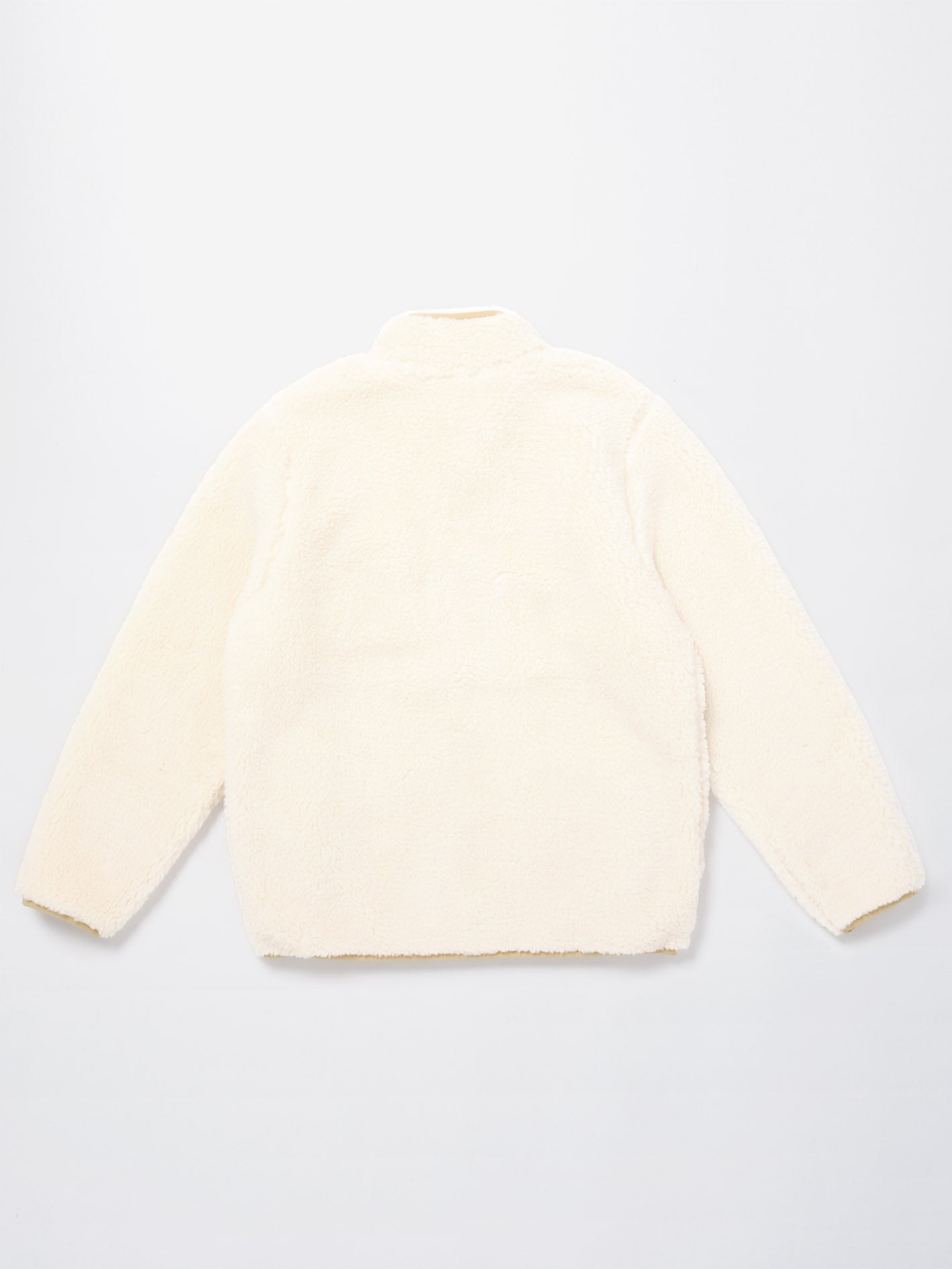 Muzzer Fuzzar Sherpa-Sweatshirt mit Reißverschluss – SCHMUTZIG WEISS – (KINDER)