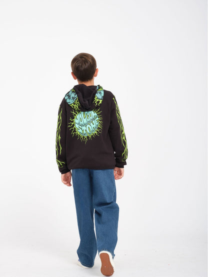 Alien Zip-Up Hoodie - BLACK - (KIDS)