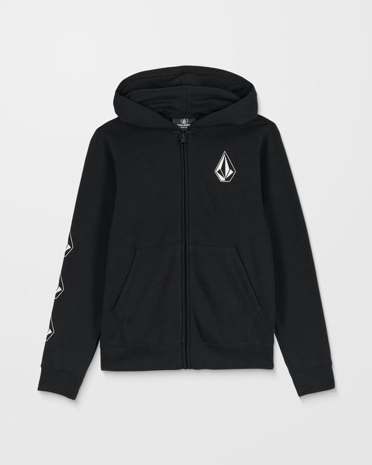 Sweat À Capuche Zippé Iconic Stone Gid - Black - (ENFANT)
