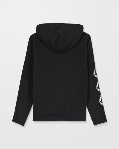 Iconic Stone Gid Zip Hoodie – Schwarz – (KINDER)