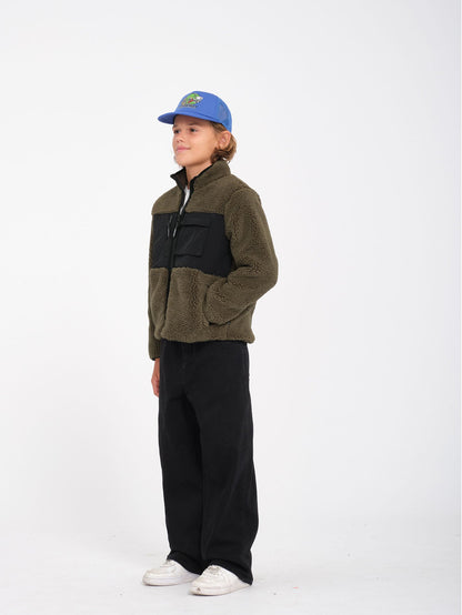 Storm Stone Sherpa-Sweatshirt mit Reißverschluss – WINTERMOSS – (KINDER)