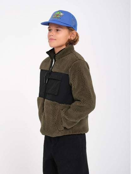 Storm Stone Sherpa-Sweatshirt mit Reißverschluss – WINTERMOSS – (KINDER)